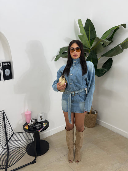 Stivale spuntato beige