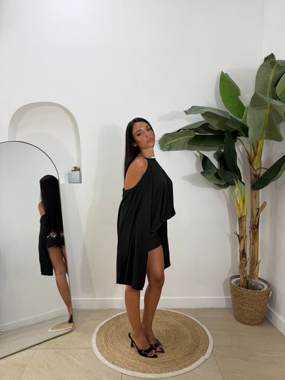 Abito farfalla nero -54560