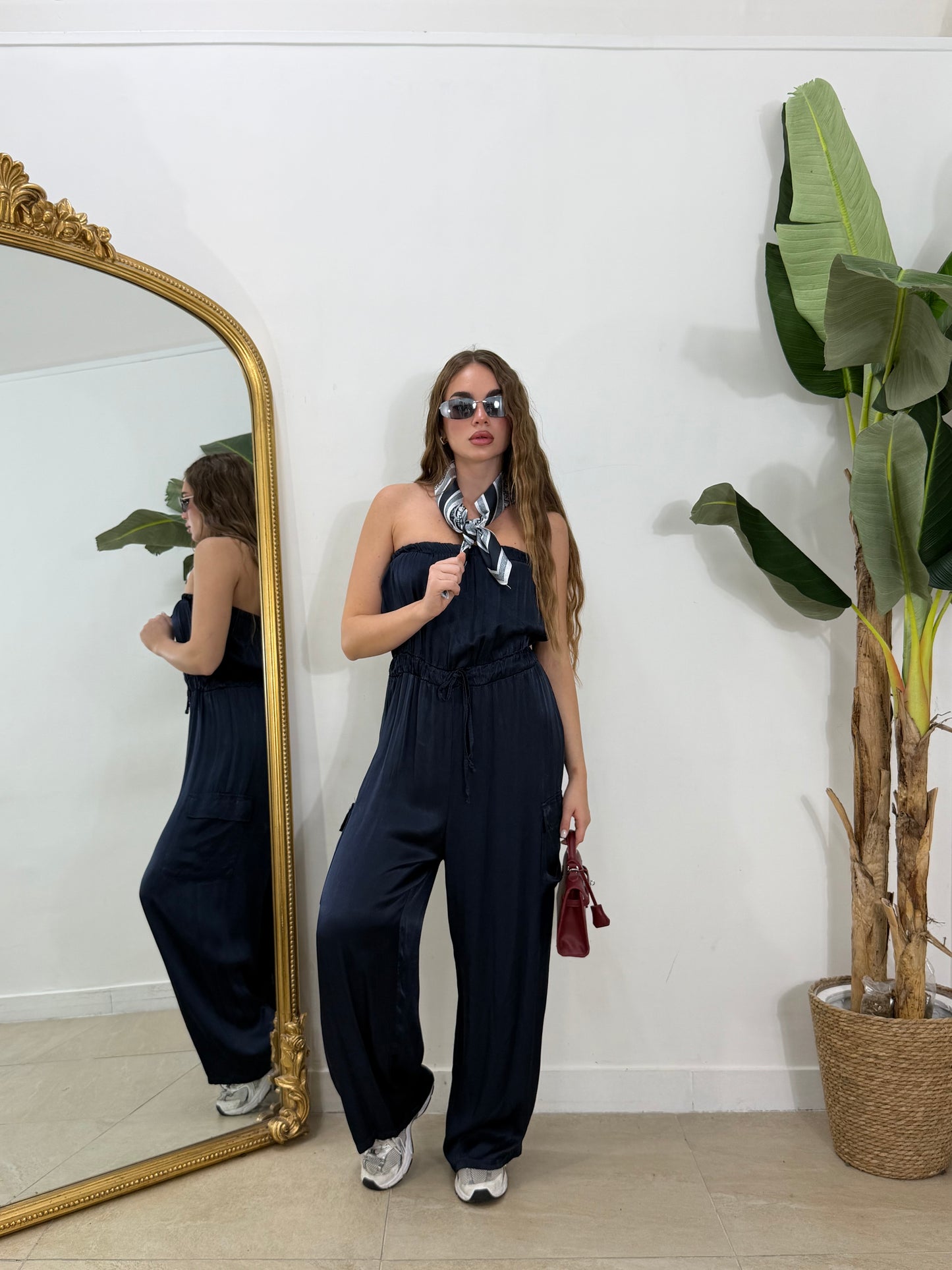 Jumpsuit satin tasconi
