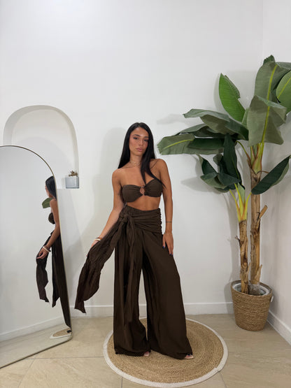 Coordinato jasmine marrone -7135