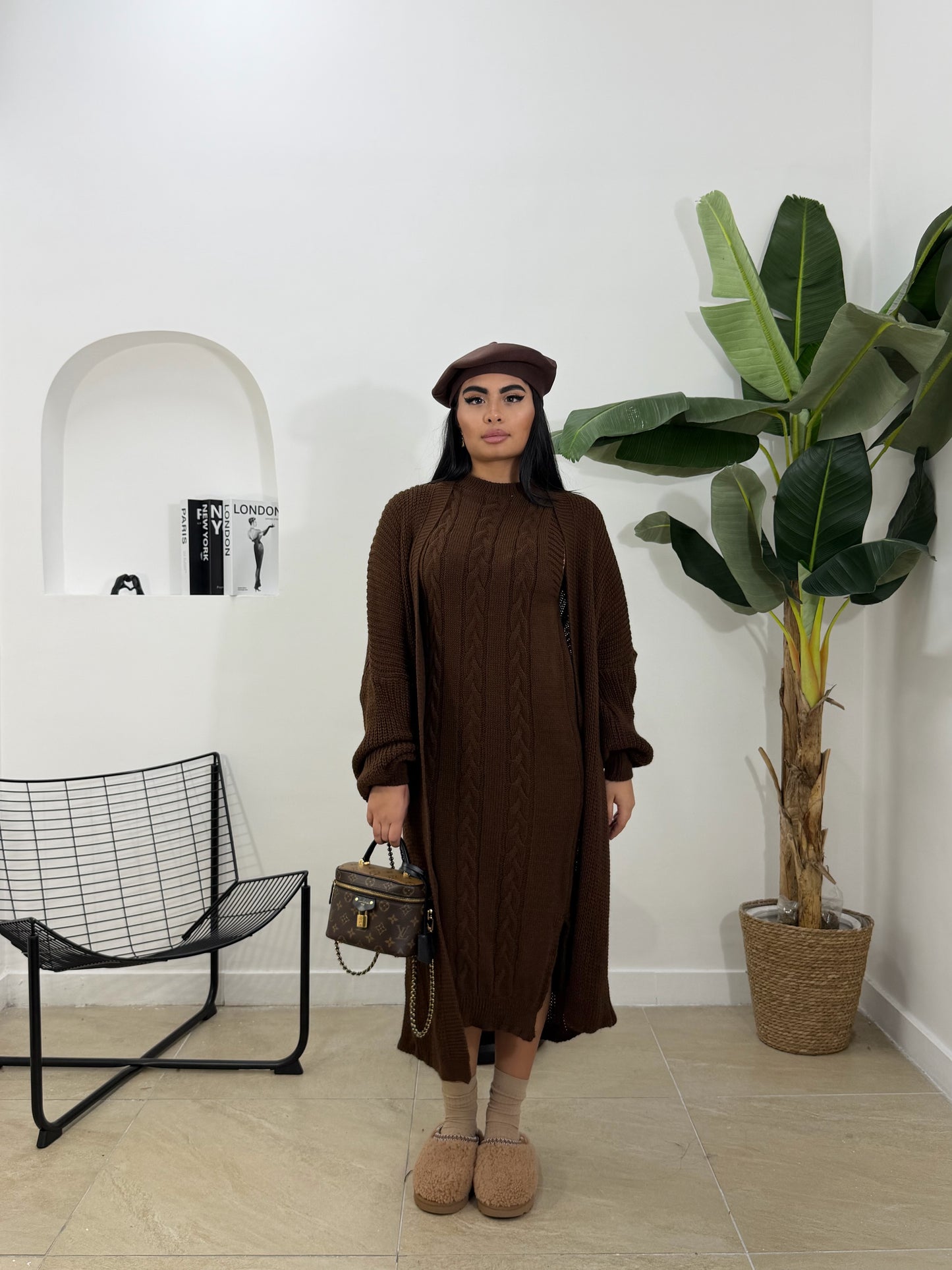 Coordinato TRECCIA in lana