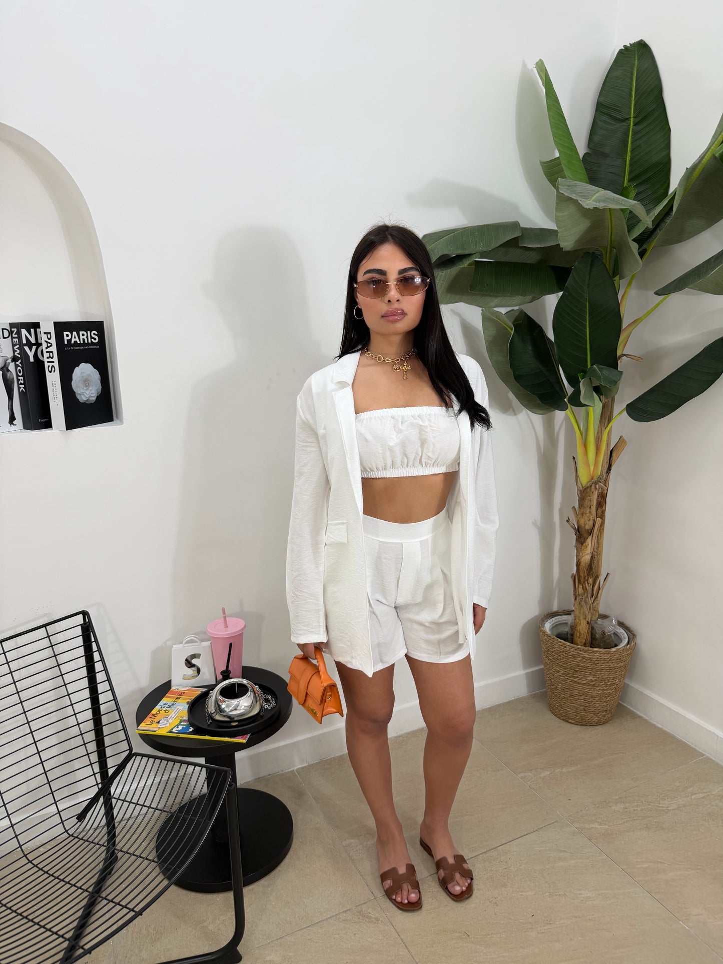 Tailleur in lino 3pz -99125