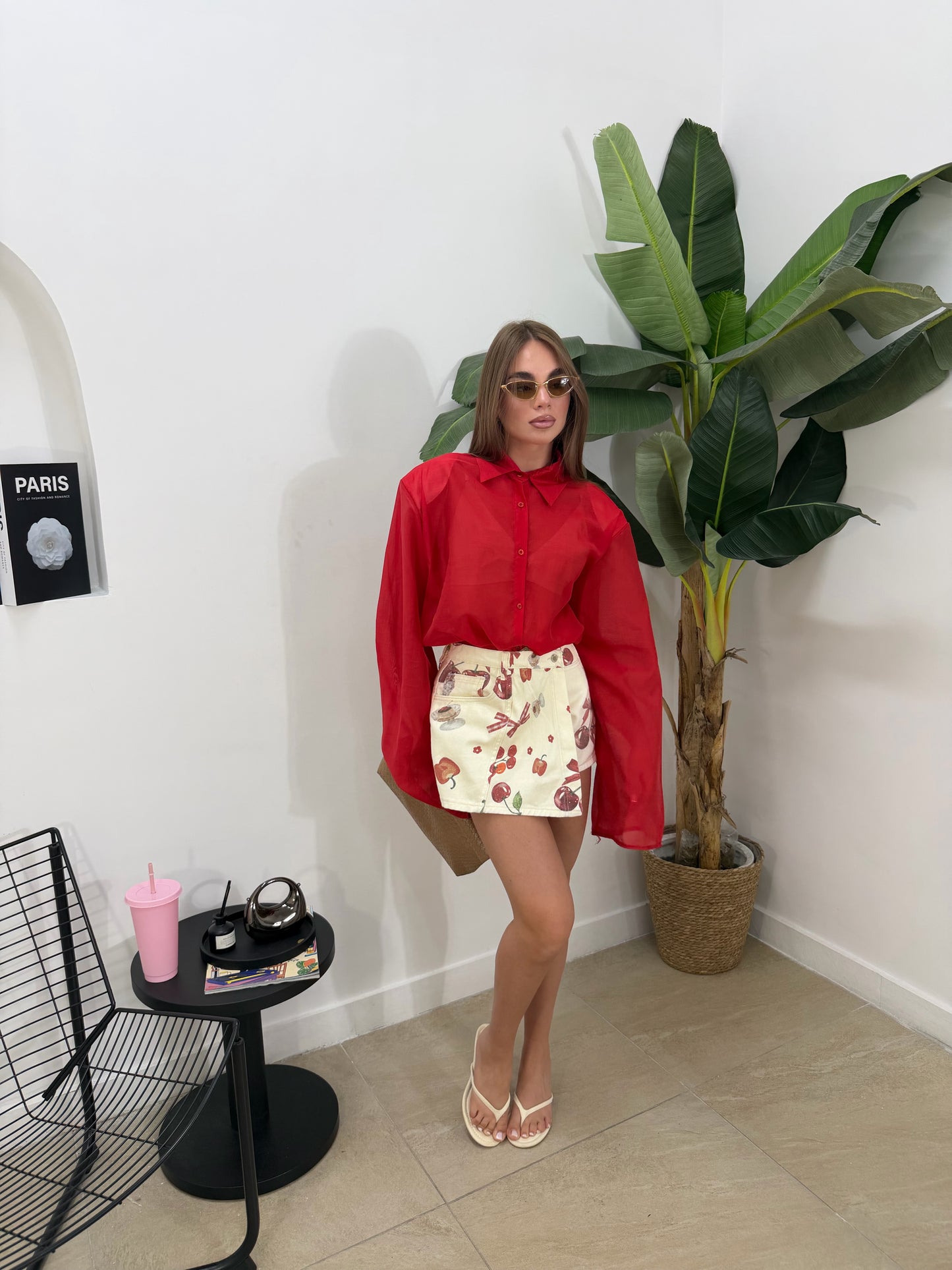 Pantagonna denim cherry -3729