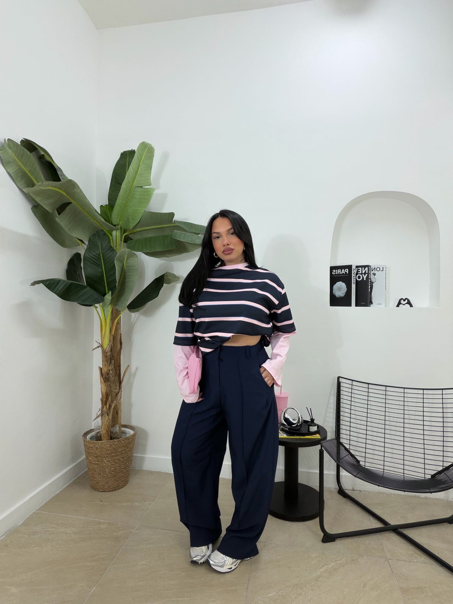 Pantalone ballon blu