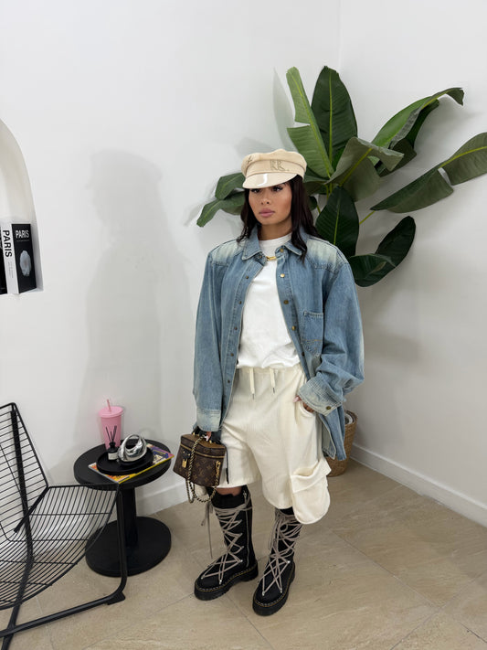 Bermuda costina panna -50264