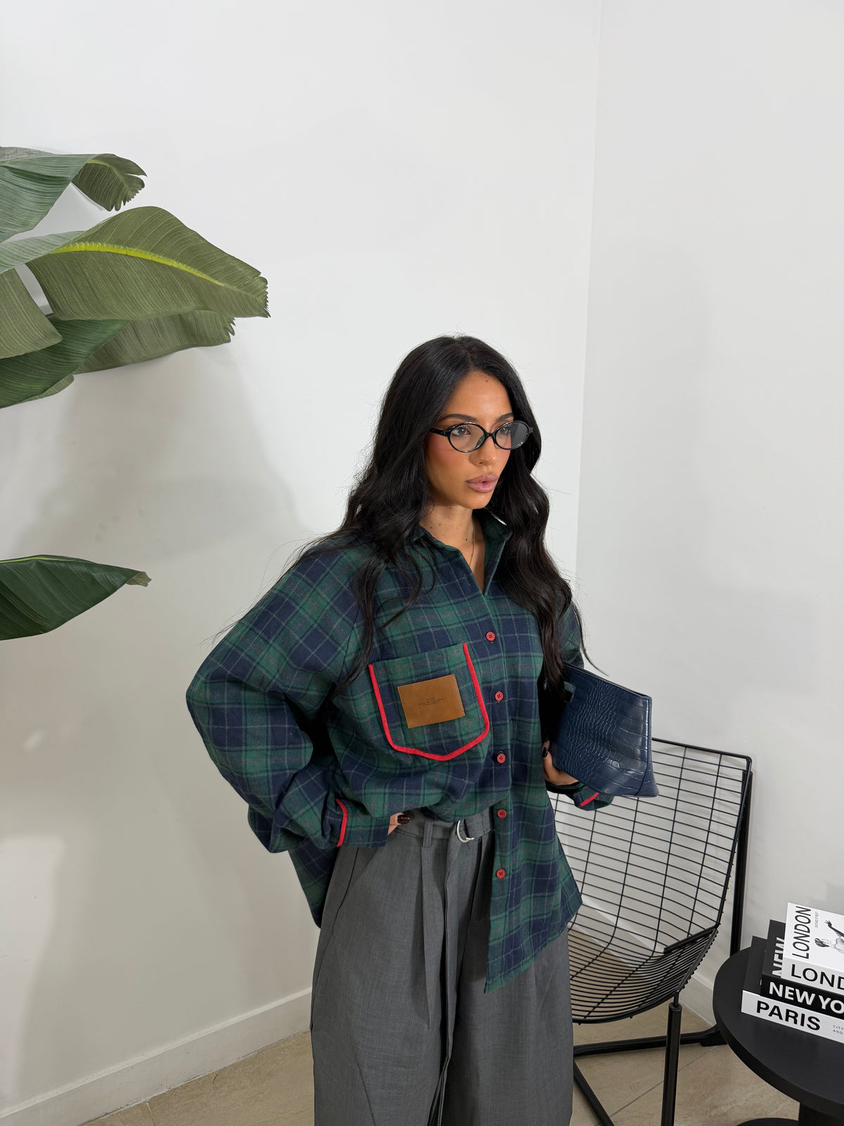 Maxi camicia Label verde - 59830