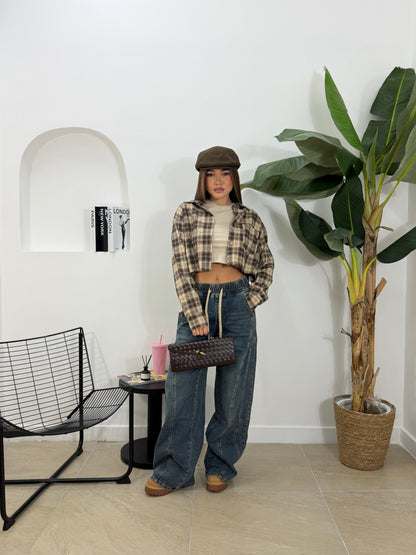 Jeans “tuta” sabbiato -32216