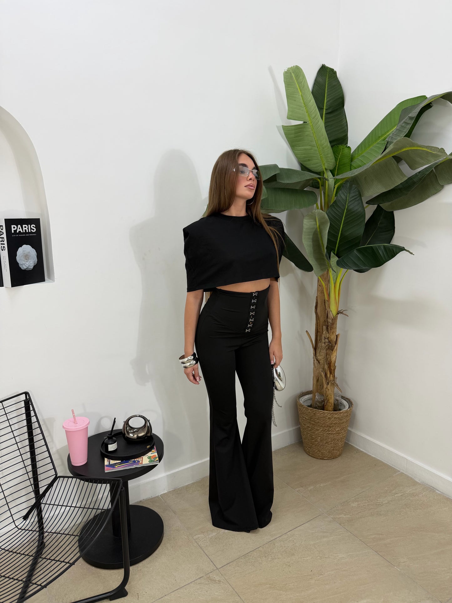 Pantalone bustier nero -20221