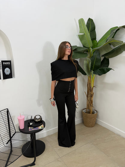 Pantalone bustier nero -20221