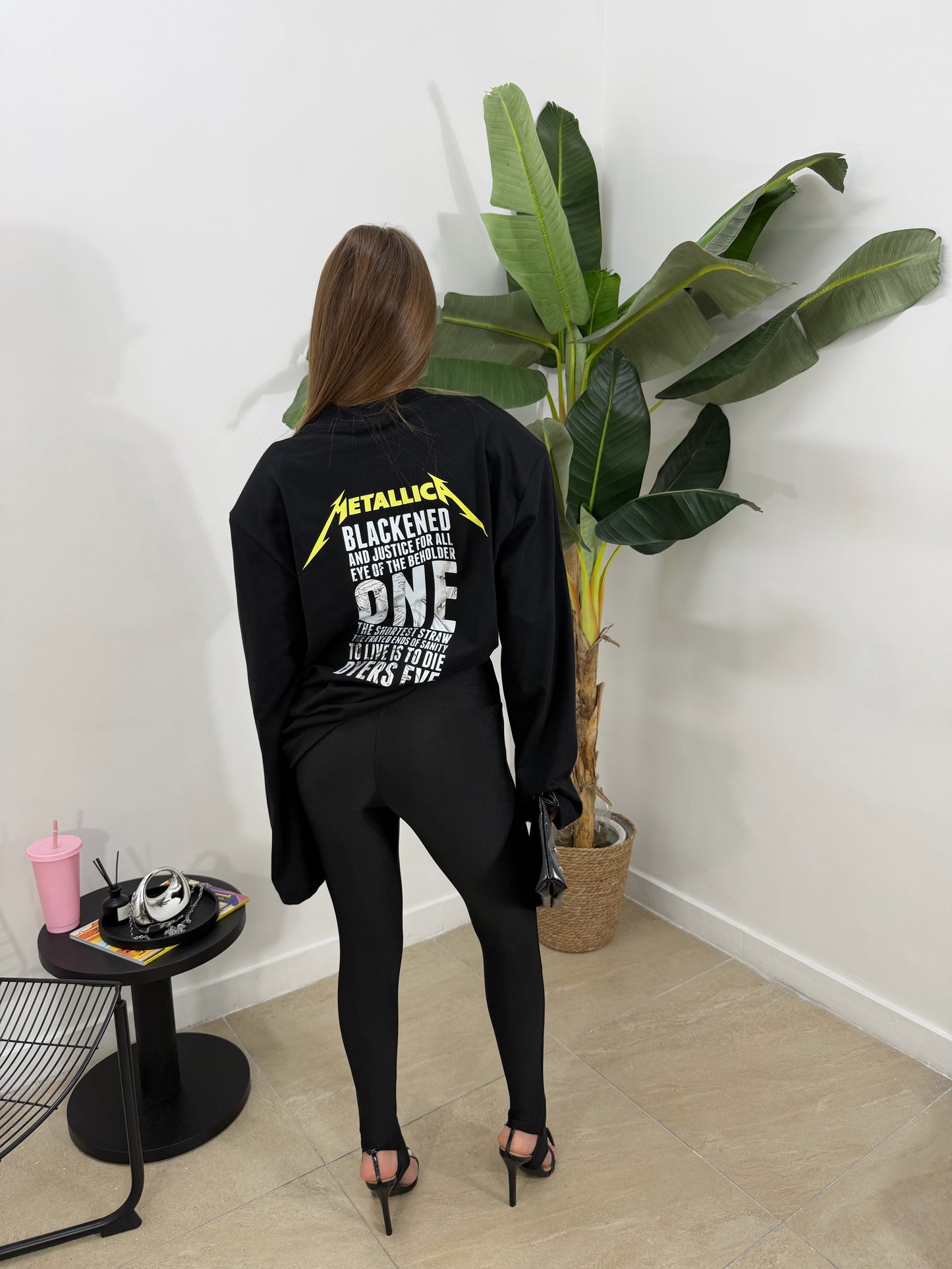 Leggings ghette nero -3298