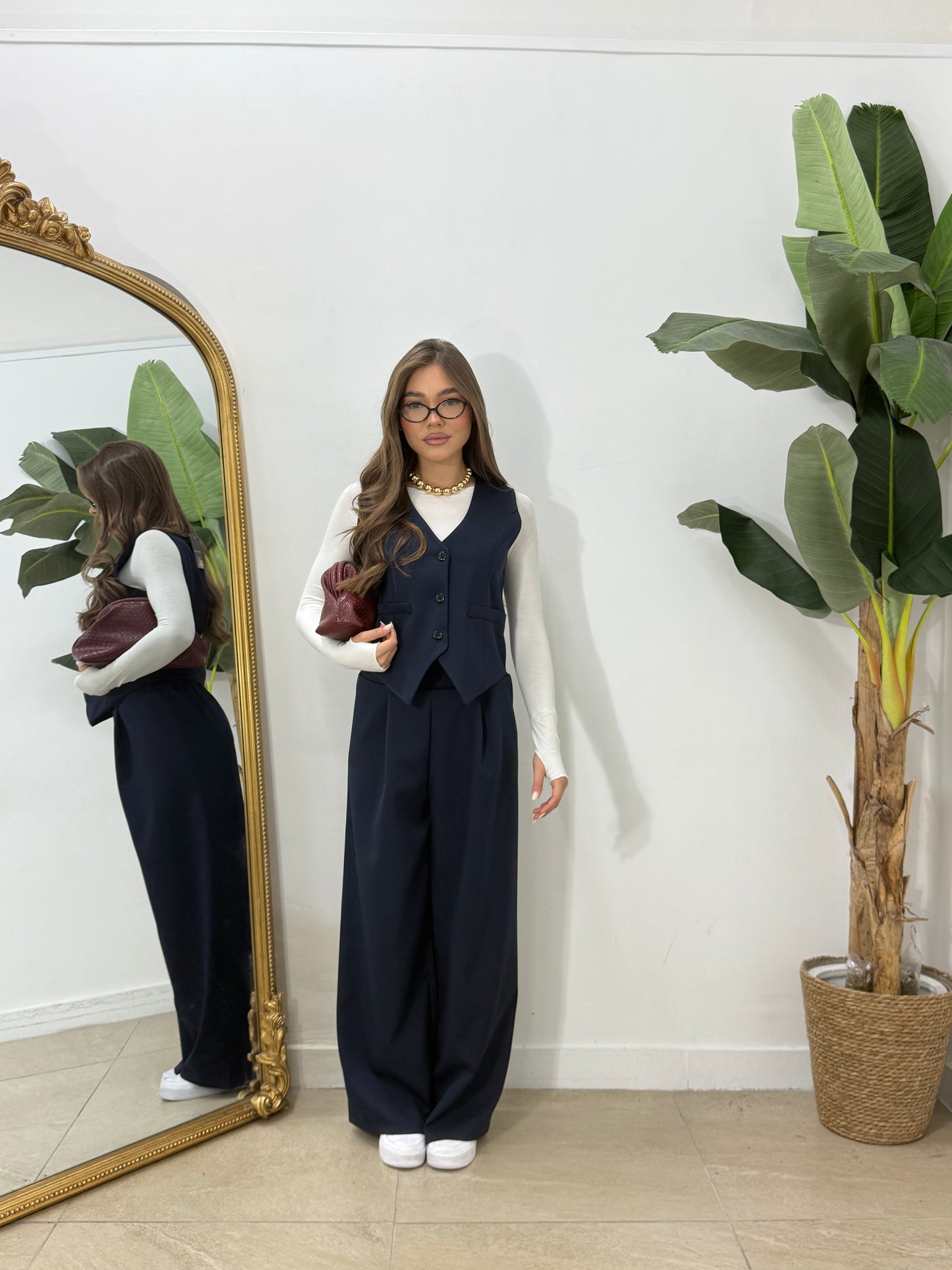 Tailleur gilet “liscio”