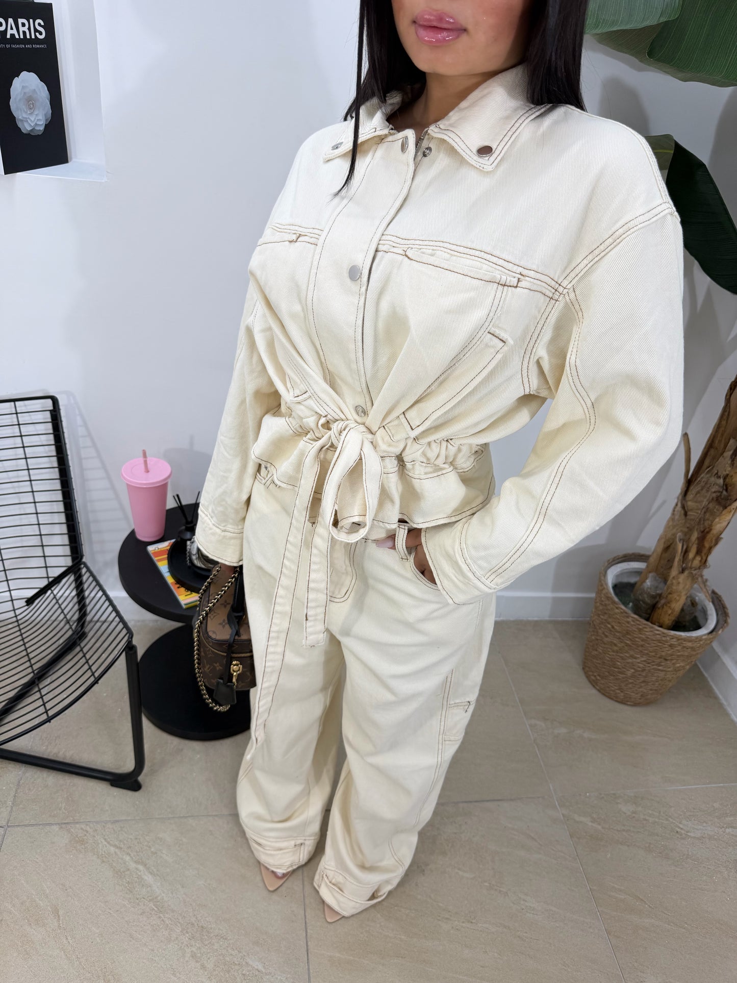 Coordinato denim kiraz panna -11588