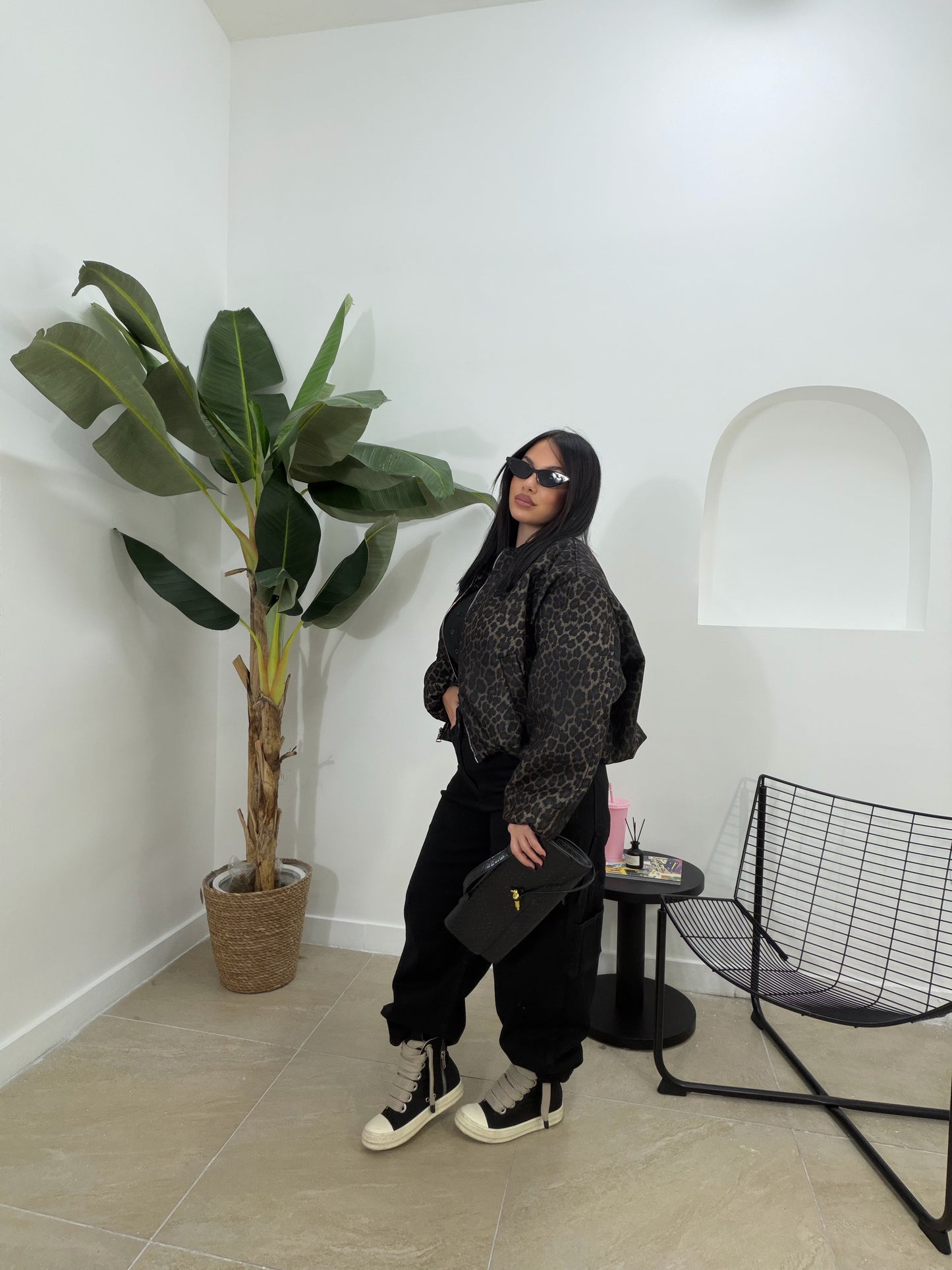 GIUBOTTO animalier scuro