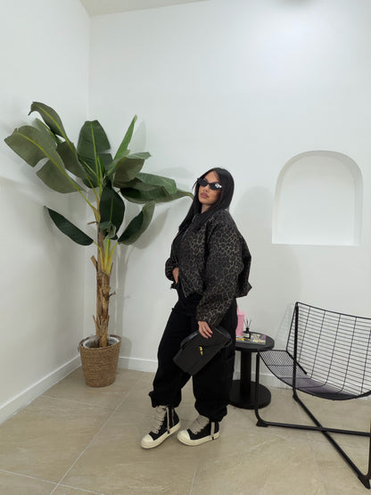 GIUBOTTO animalier scuro