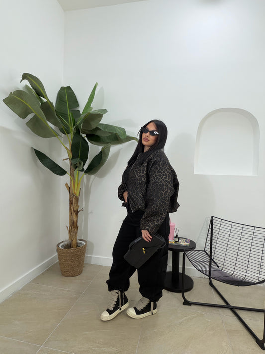 GIUBOTTO animalier scuro